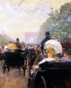  Frederick Childe Hassam Carriage Parade - Canvas Art Print