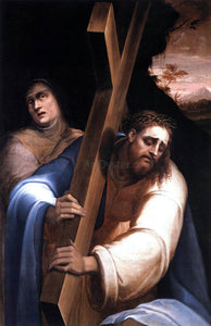  Giovanni De' Vecchi Carrying the Cross - Canvas Art Print