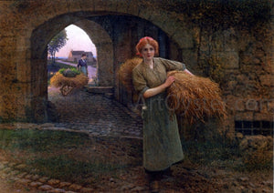  Camille-Felix Bellanger Carrying the Sheaves - Canvas Art Print