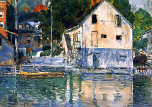  Frederick Childe Hassam A Casa Eby Scene, Cos Cob - Canvas Art Print