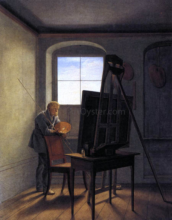  Georg Friedrich Kersting Caspar David Friedrich in his Studio - Canvas Art Print