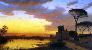  William Stanley Haseltine Castle at Ostia, Lazio, Italy - Canvas Art Print