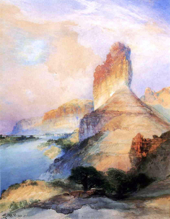  Thomas Moran Castle Butte, Green River, Wyoming - Canvas Art Print