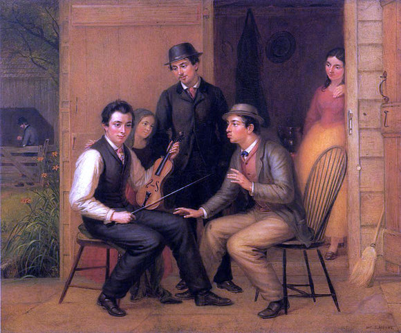  William Sidney Mount Catching the Tune - Canvas Art Print