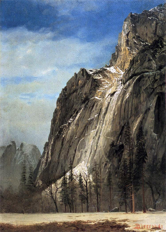  Albert Bierstadt Cathedral Rocks, A Yosemite View - Canvas Art Print