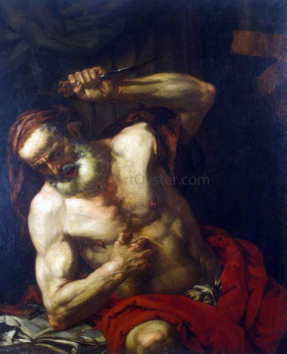  Giovanni Battista Langetti Cato - Canvas Art Print