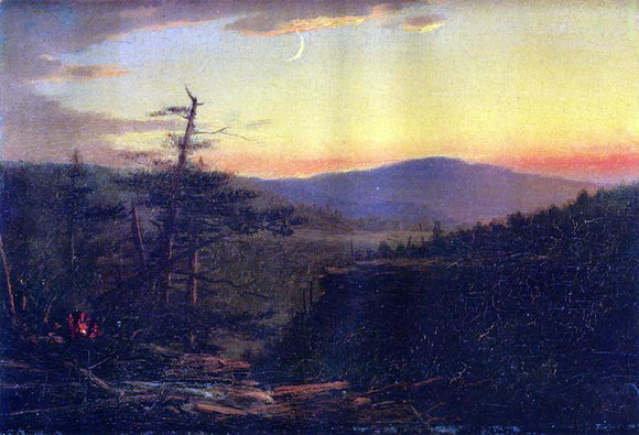  John Adams Parker Catskill Mountains at Sunset - Canvas Art Print