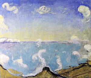  Ferdinand Hodler Caux Landscape with Rising Clouds - Canvas Art Print
