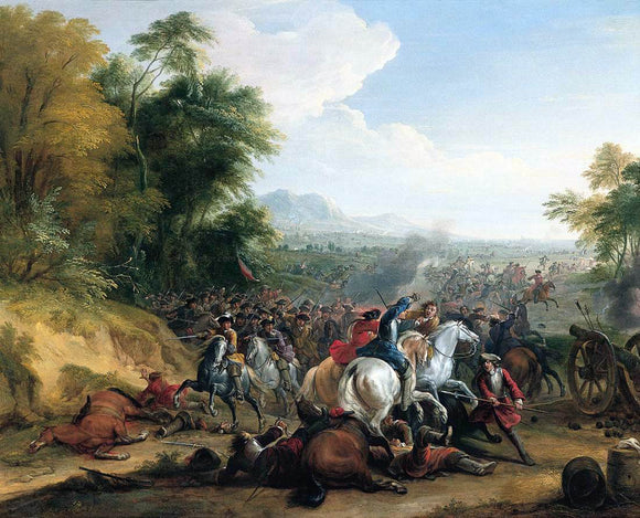  Jean-Baptiste Martin Cavalry Attack - Canvas Art Print