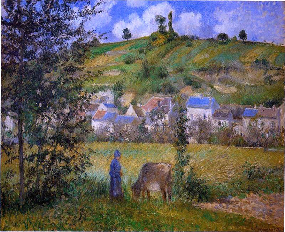  Camille Pissarro Chaponval Landscape - Canvas Art Print