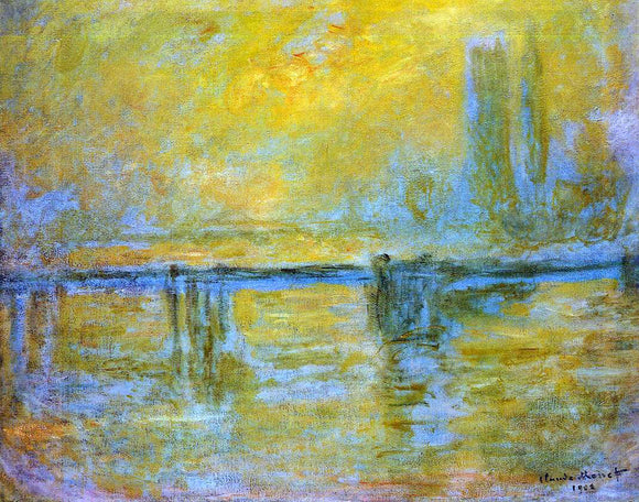  Claude Oscar Monet Charing Cross Bridge, Fog - Canvas Art Print