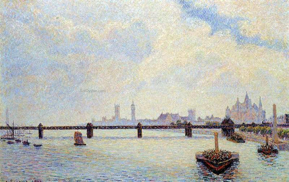  Camille Pissarro Charing Cross Bridge, London - Canvas Art Print