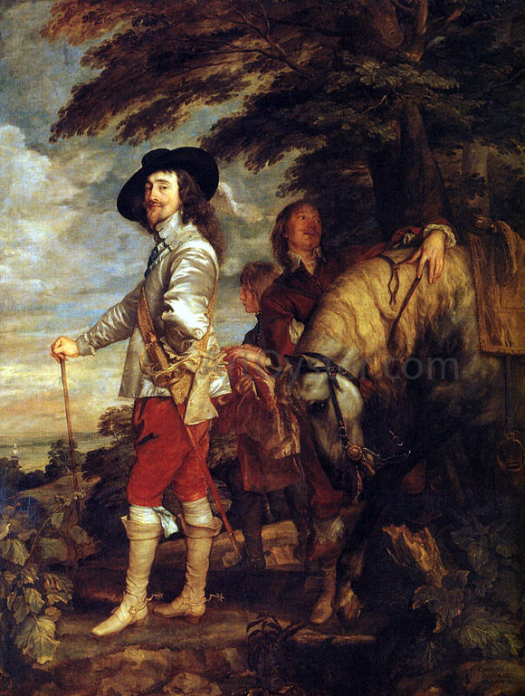  Sir Antony Van Dyck Charles I: King of England at the Hunt - Canvas Art Print