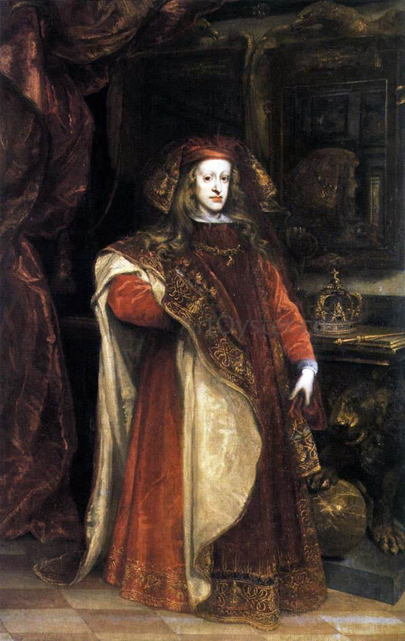  Juan Carreno De Miranda Charles II as Grandmaster of the Golden Fleece - Canvas Art Print