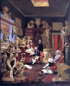  Johann Zoffany Charles Towneley in his Sculpture Gallery - Canvas Art Print