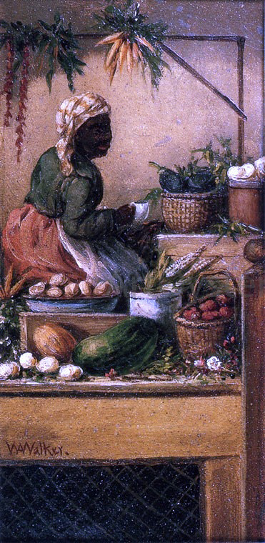  William Aiken Walker Charleston Vegetable Woman - Canvas Art Print