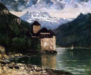  Gustave Courbet Chateau du Chillon - Canvas Art Print