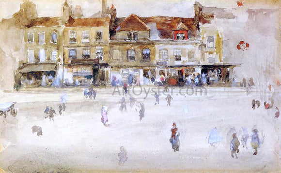  James McNeill Whistler Chelsea Shops - Canvas Art Print