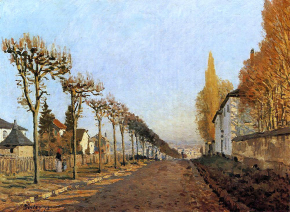  Alfred Sisley Chemin de la Machine, Louveciennes (also known as Rue de la Machine, Louveciennes) - Canvas Art Print