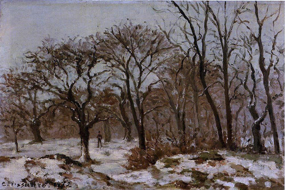  Camille Pissarro Chestnut Orchard in Winter - Canvas Art Print