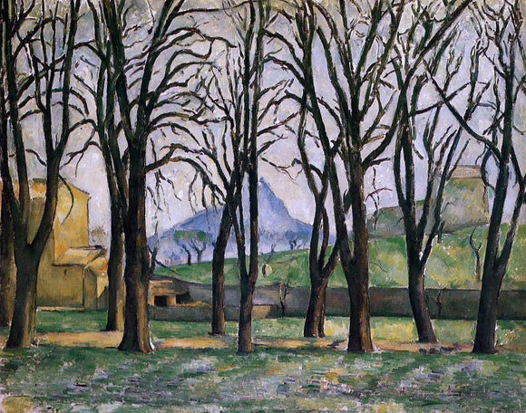  Paul Cezanne Chestnut Trees at the Jas de Bouffan - Canvas Art Print