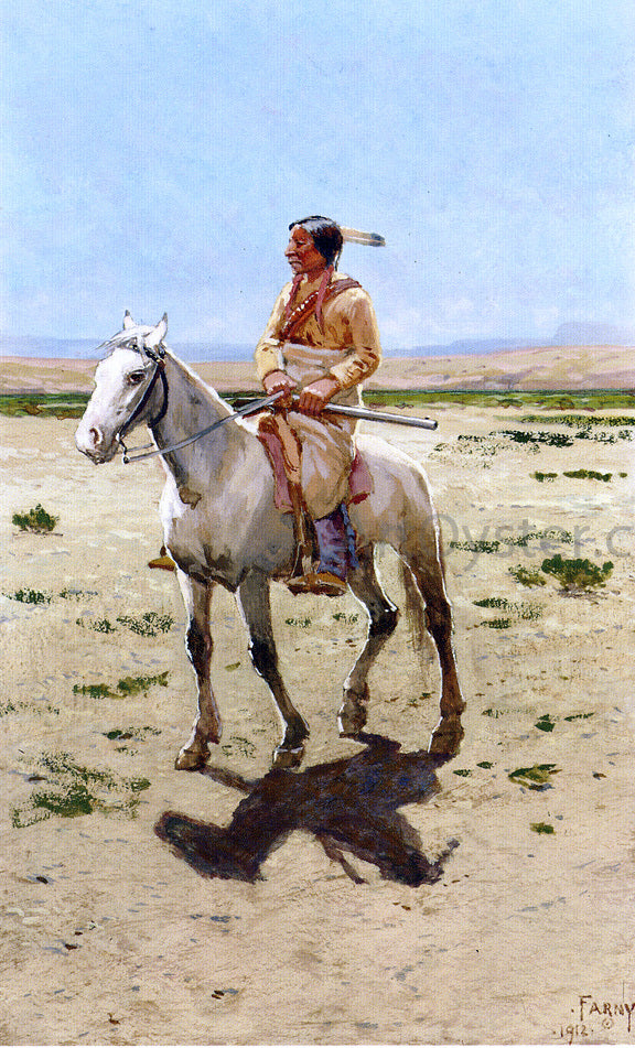  Henry F Farney Cheyenne Scout - Canvas Art Print