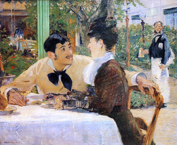  Edouard Manet Chez le Pere Lathuille - Canvas Art Print