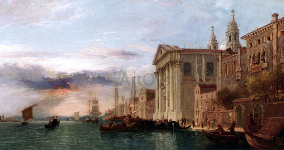  James Holland Chiesa di Gesuati, Venezia - Canvas Art Print