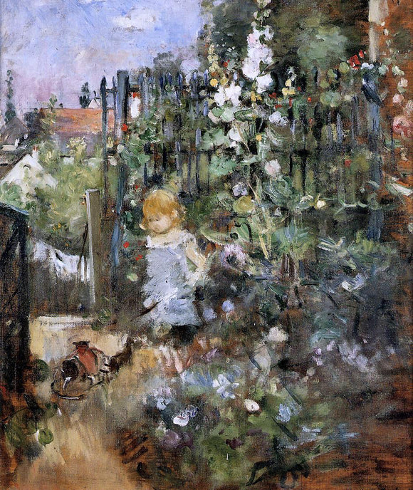  Berthe Morisot Child in the Rose Garden - Canvas Art Print