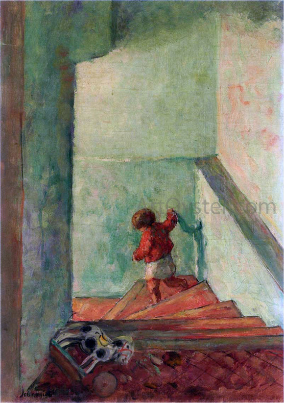  Henri Lebasque A Child on the Stairs - Canvas Art Print