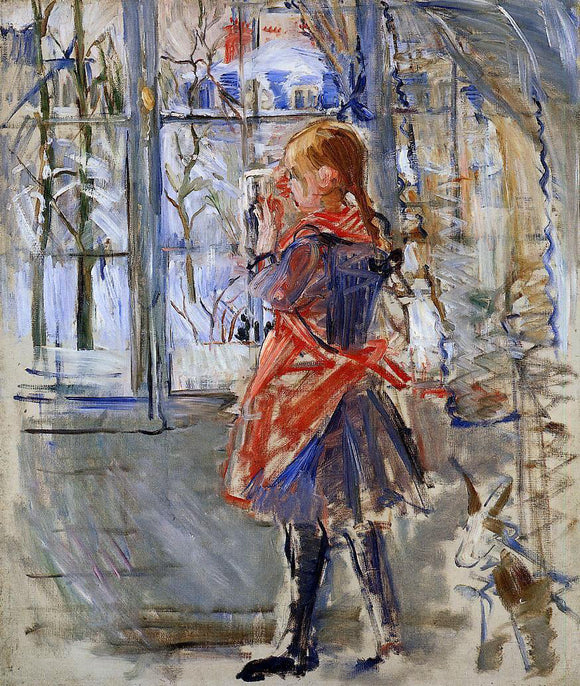  Berthe Morisot Child with a Red Apron - Canvas Art Print