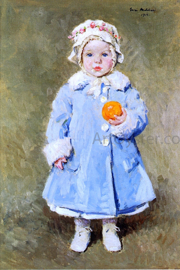  Gari Melchers Child with an Orange - Canvas Art Print