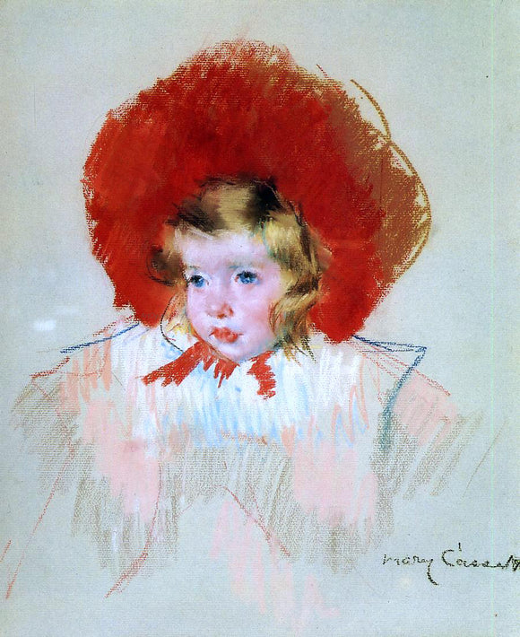  Mary Cassatt Child with Red Hat - Canvas Art Print