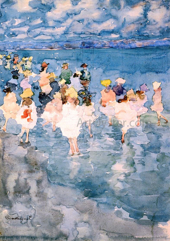  Maurice Prendergast Children at the Beach - Canvas Art Print