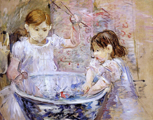  Berthe Morisot Children with a Bowl - Canvas Art Print