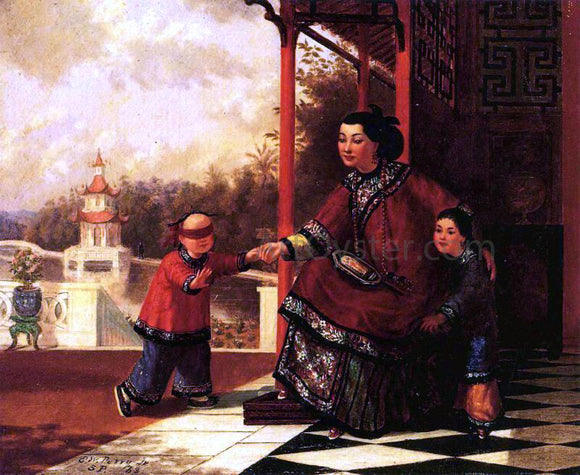  Enoch Wood Perry Chinese Family - Canvas Art Print