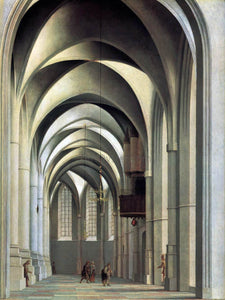  Pieter Jansz Saenredam Choir of St. Bavo, Haarlem - Canvas Art Print