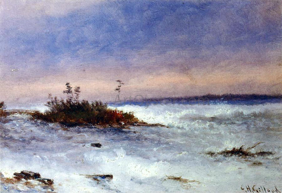  Charles Henry Gifford Choppy Water, Possibly Niagara, New York - Canvas Art Print