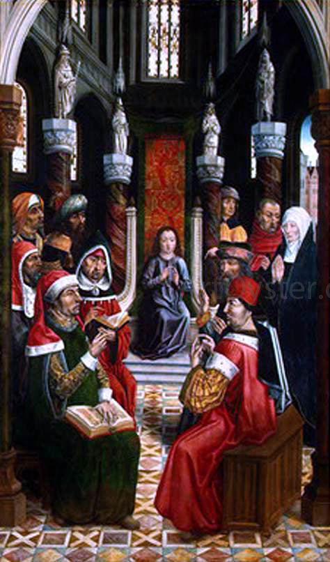  Master catholic Kings Christ among the Doctors - Canvas Art Print