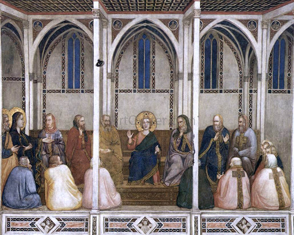  Giotto Di Bondone Christ Among the Doctors (North transept, Lower Church, San Francesco, Assisi) - Canvas Art Print