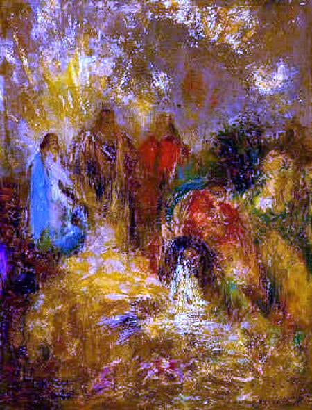  Odilon Redon Christ and His Disciples - Canvas Art Print