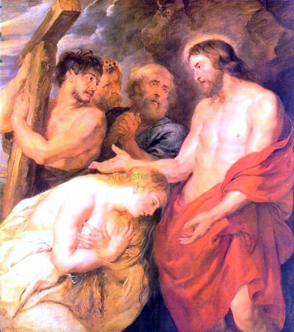  Peter Paul Rubens Christ and Mary Magdalene - Canvas Art Print