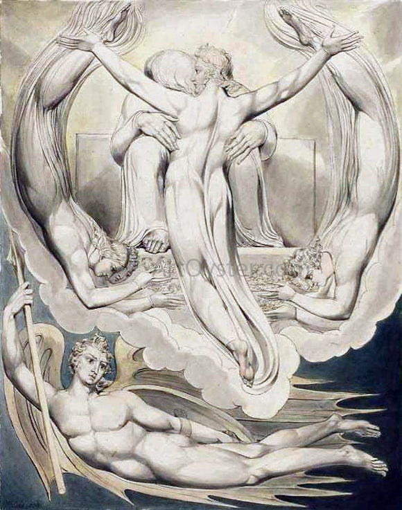  William Blake Christ as the Redeemer of Man - Canvas Art Print