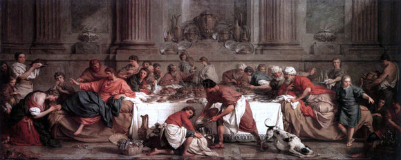  Pierre Subleyras Christ at the House of Simon the Pharisee - Canvas Art Print