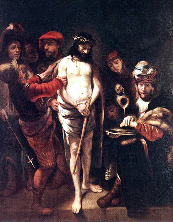  Nicolaes Maes Christ before Pilate - Canvas Art Print