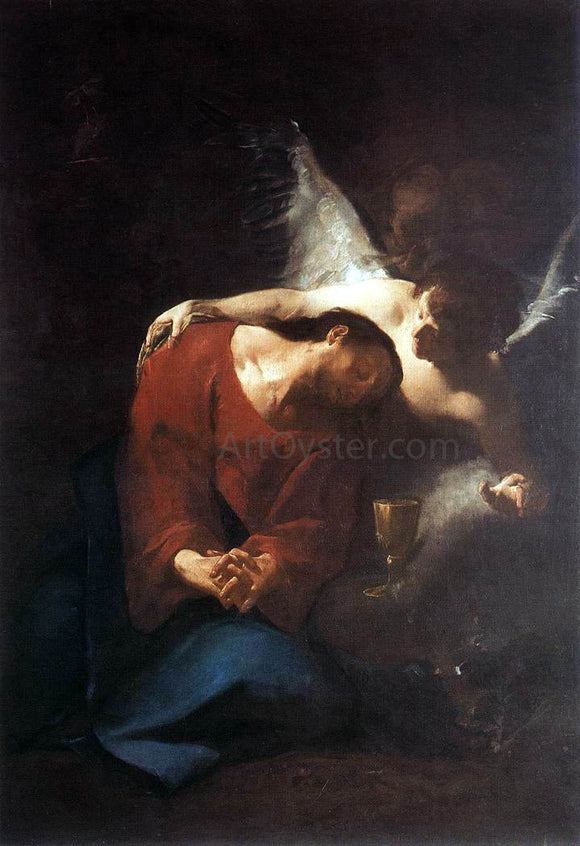  Paul Troger Christ Comforted by an Angel - Canvas Art Print