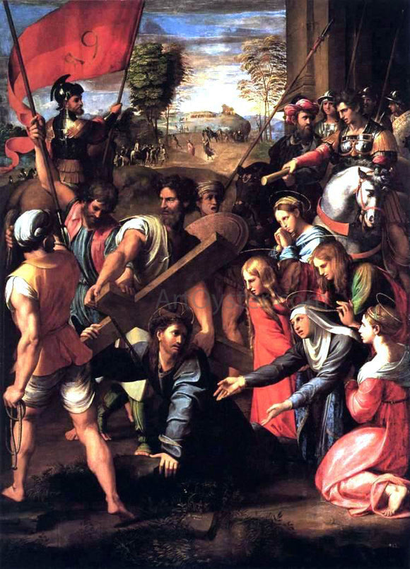  Raphael Christ Falls on the Way to Calvary - Canvas Art Print