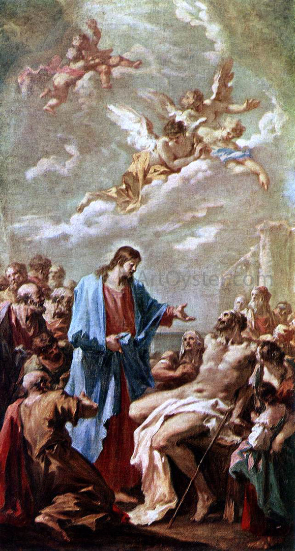  Giovanni Antonio Pellegrini Christ Healing the Paralytic - Canvas Art Print