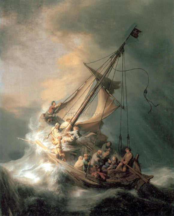  Rembrandt Van Rijn Christ in the Storm - Canvas Art Print