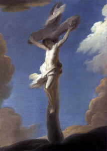  Louis De Silvestre Christ on the Cross Formed by Clouds - Canvas Art Print